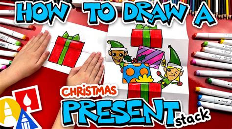 folded surprise drawing|folding surprise present drawing.